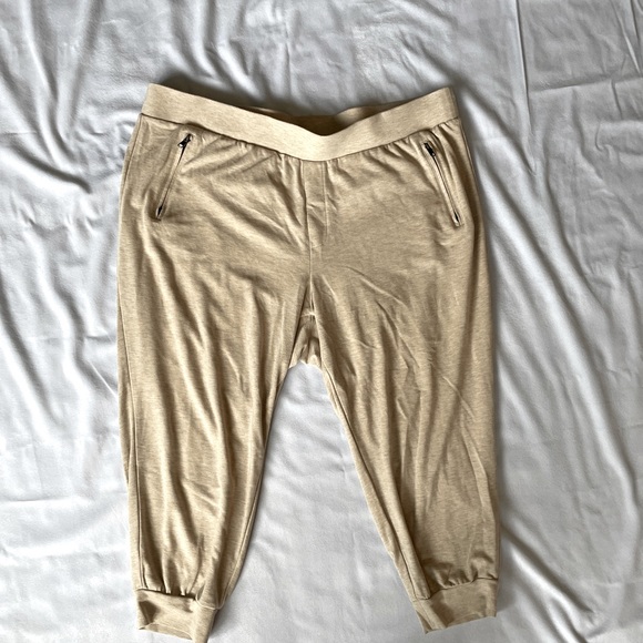 Torrid Pull-On Ponte Jogger Pants Tan Relaxed Fit Plus Size 22 - Picture 7 of 9